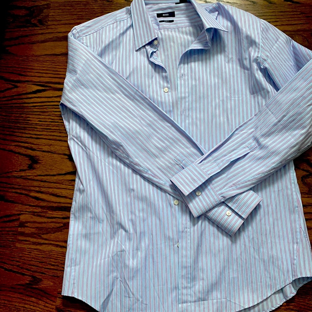 Boss striped men’s button down